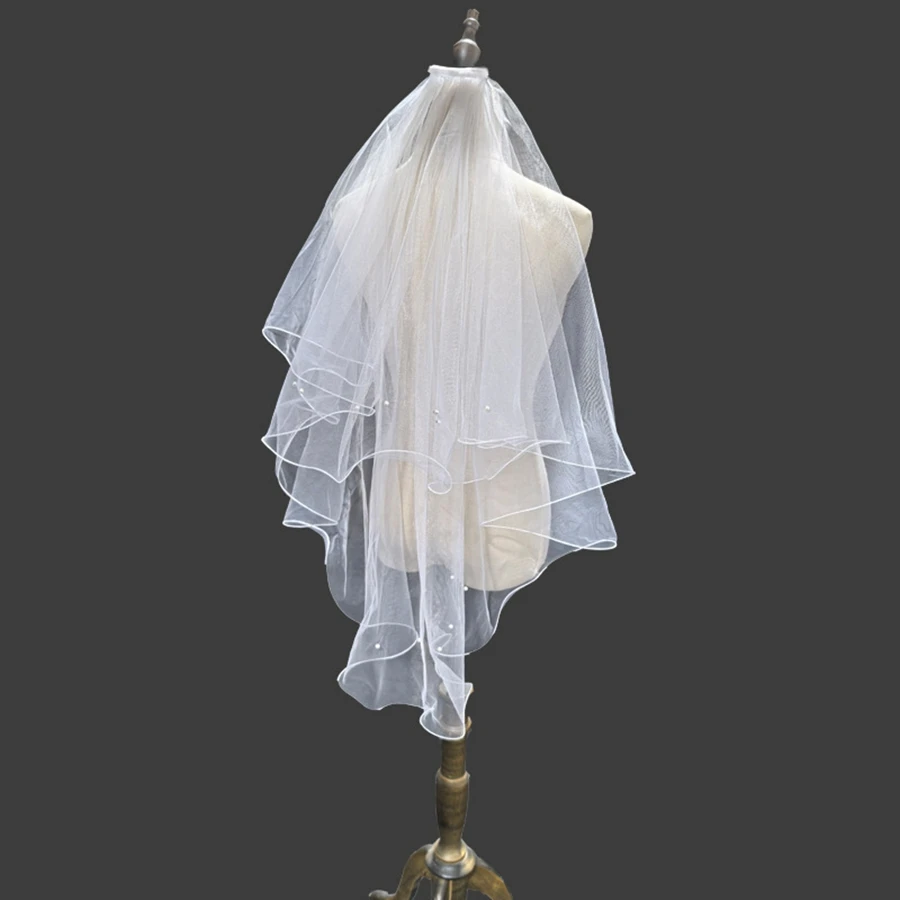 

Элегантная свадебная фата цвета слоновой кости, свадебные аксессуары, фата для невесты, свадебная вуаль, фата для невесты 2026, слюйер