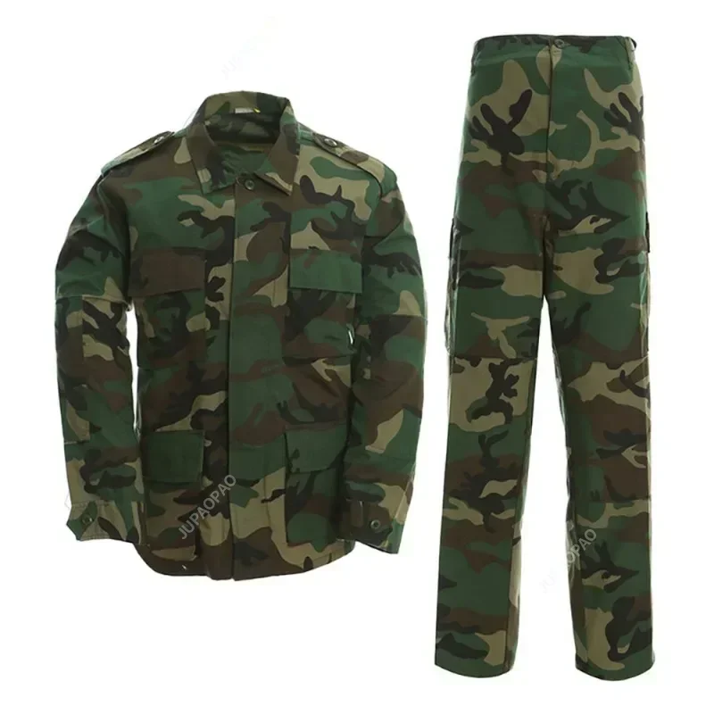 Nieuw Outdoor Milita Uniform Tactisch Slijtvast Pak Safari Mannen Special Forces Jas Broek Vissen Camouflage Jachtkleding