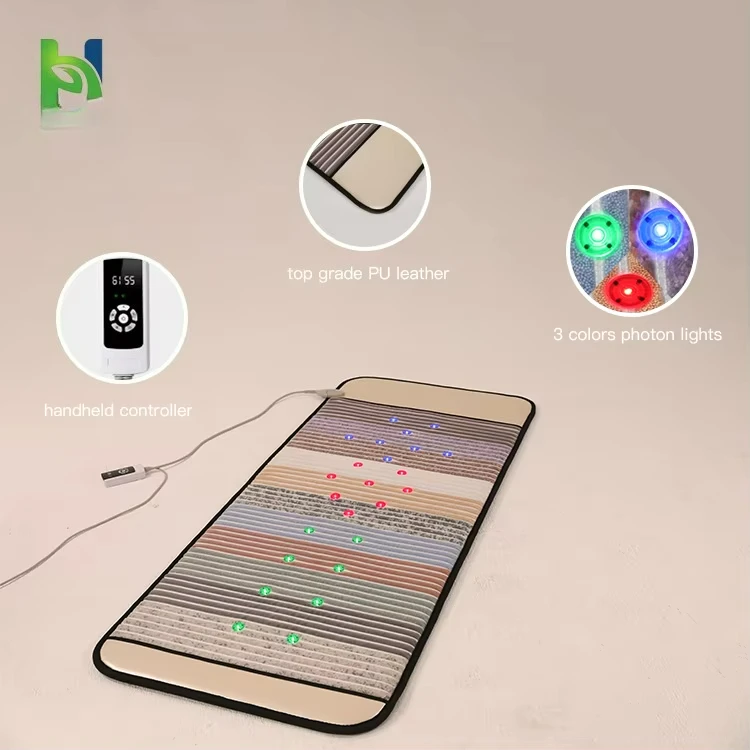 Pemf Magnetic Therapy Device Jade Mattress Infrared Mat Pemf Therapy Chakra PEMF Photon Infrared Sauna Bed Mat