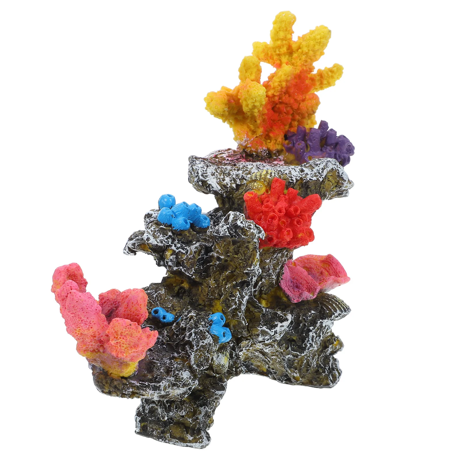 

Fish Tank Coral Reef Decor Realistic PVC Sculpture Underwater Landscape Aquarium Ornament Break Resistant Fade Proof