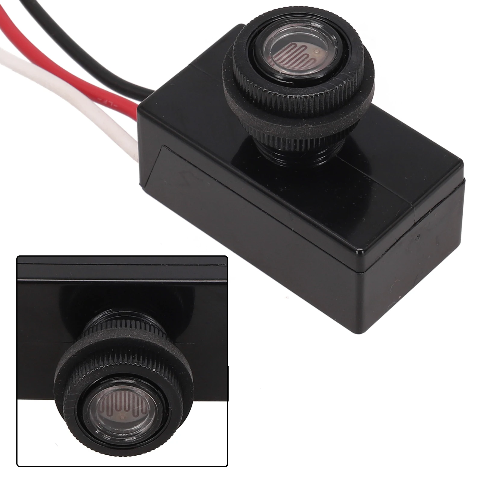 1 قطعة زر الاستشعار DC12V-48V ضوء الشارع التحكم التبديل زر نمط التلقائي ضوء الاستشعار ديكور المنزل التبديل الملحقات