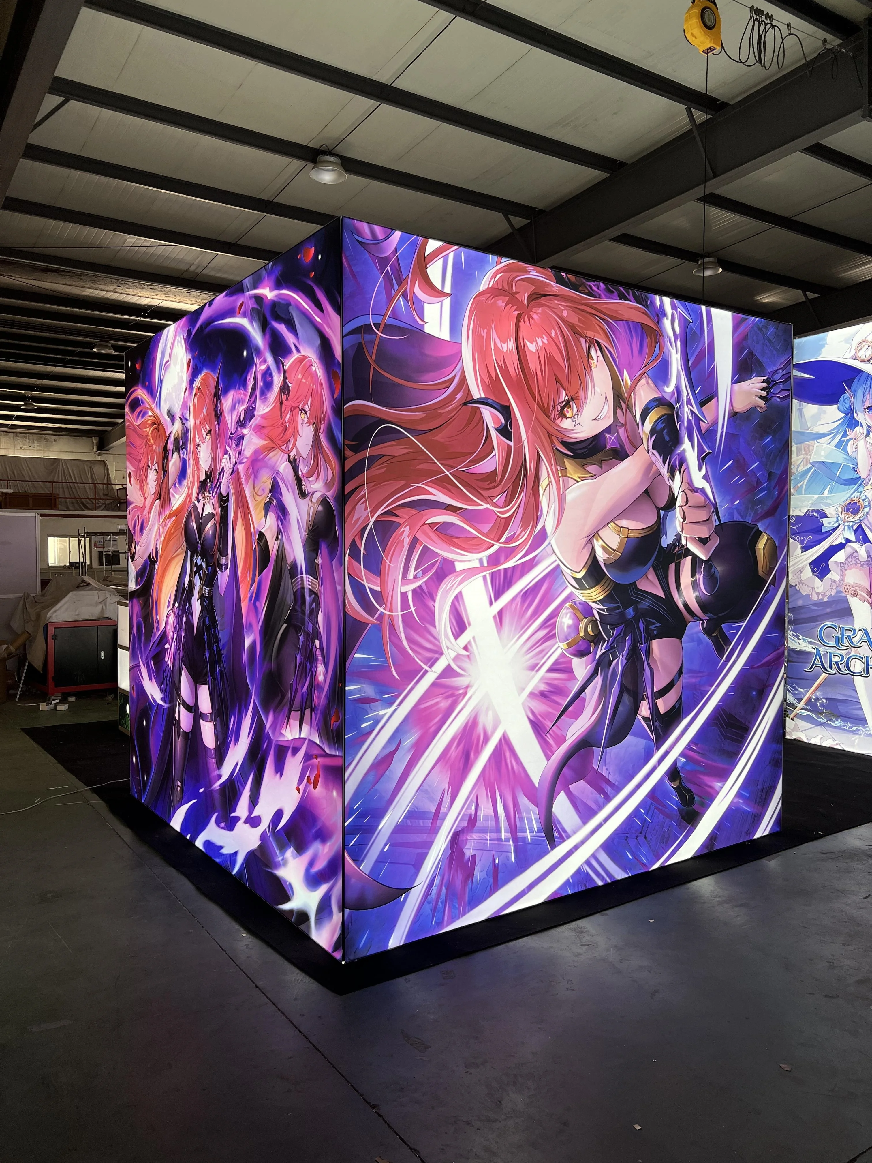 Creative Luminars Trade Show Storage Modularer Bannerständer für Ausstellungsdisplays, Ausstellungsstand-Design