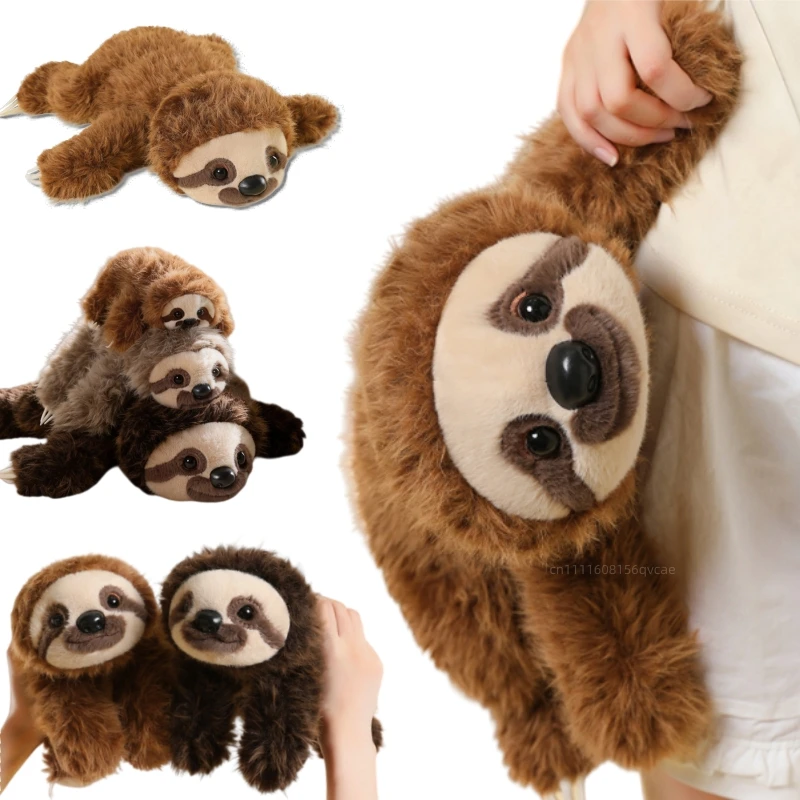 18-45cm Hot Sale Creative Soft Lying Sloth Plush Doll Adorable Sloth Animal Stuffed Toy Home Decor Sofa Cushion Girls Birthday
