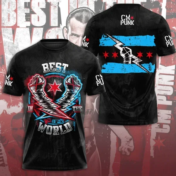 Nouveau T-shirt de boxe 2026 pour hommes et femmes, imprimé 3D, respirant, haut de sport décontracté d'été