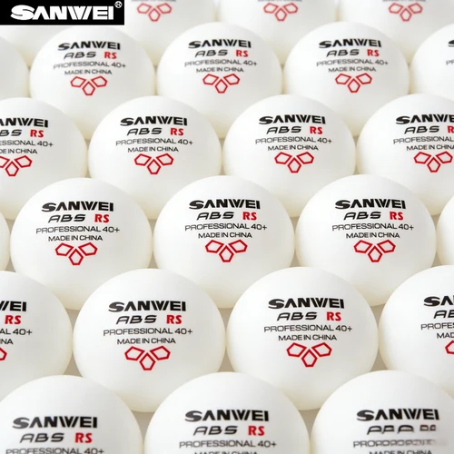Imagen 1 del producto Original SANWEI ABS nuevo Material 40 + pelotas de tenis de mesa 50/100 Uds pelotas de Ping Pong profesionales para entrenamiento pelotas de tenis de mesa
