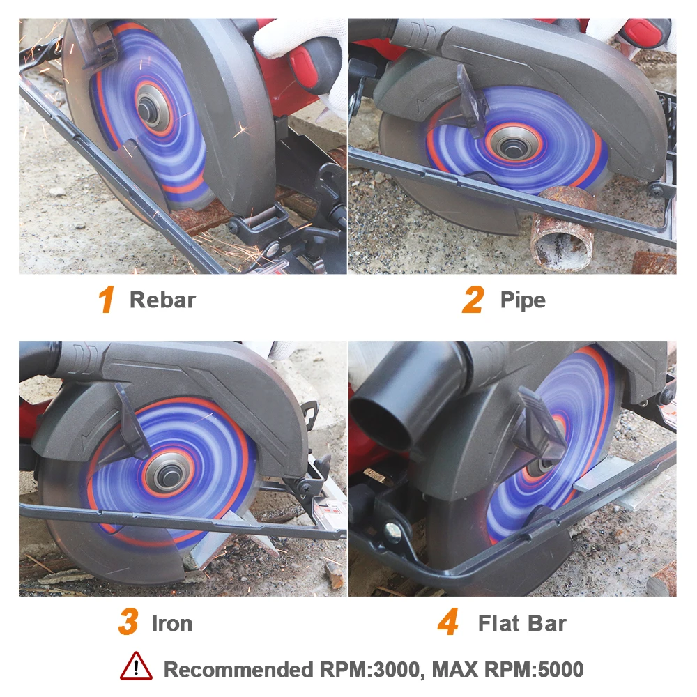 Imagem -05 - Brschnitt 1pc Dia165 184 mm Liga Lâmina de Serra para Corte de Ferro Disco de Corte de Aço Rebar Flat Barsteel Corte Circular Lâmina de Serra Disco de Serra para Cortar Metal 150 mm Serra Circular Disco Corte Ferro