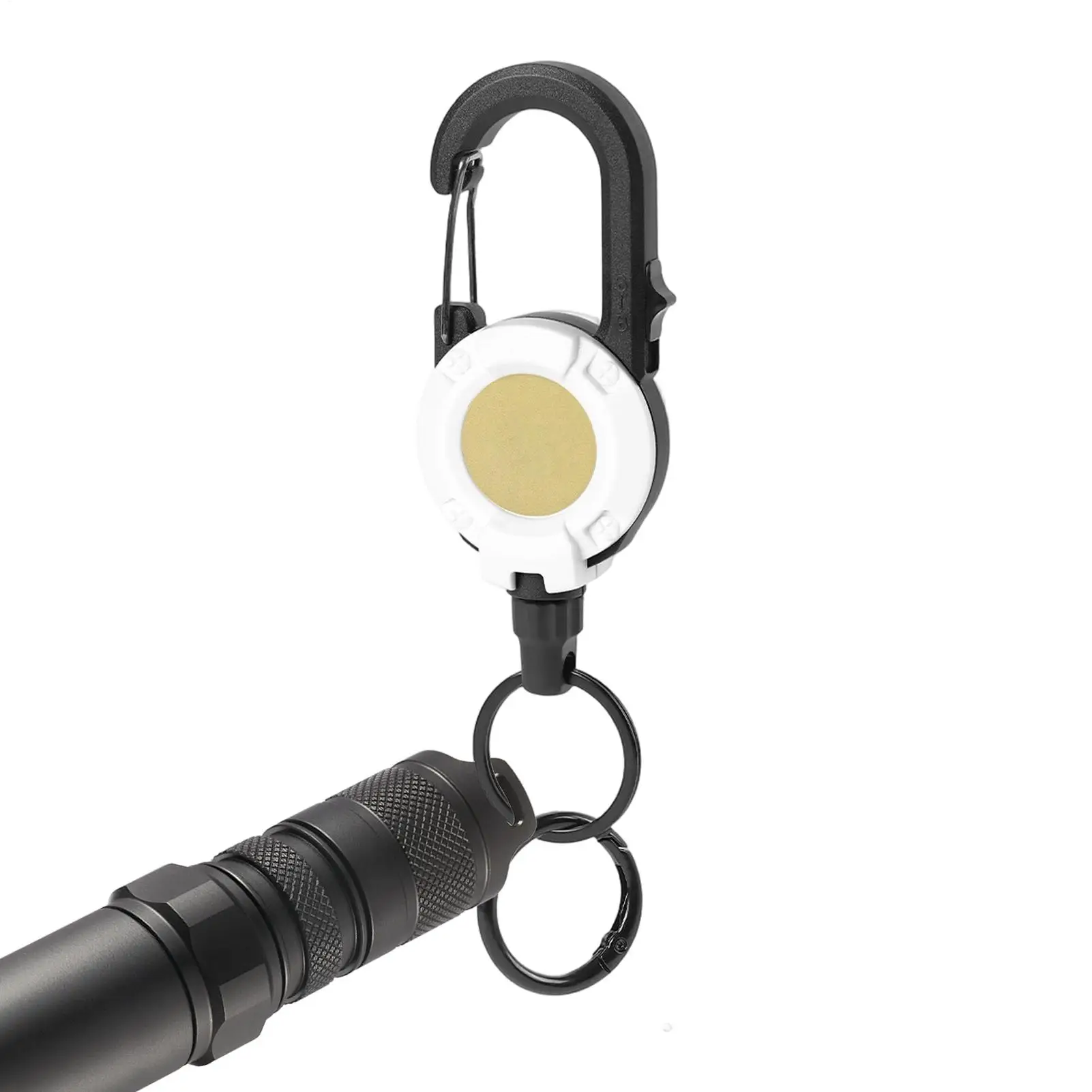 Retractable Key Chain Locking Magnetic Carabiner Reel Organizer Retractable Badge Holders For Nurse Men Student Women Teacher