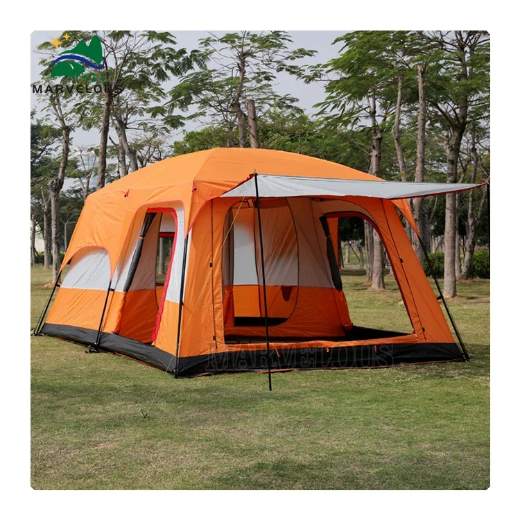 Durable 10+ Person Family Tent Large Outdoor Camping and Hiking Tent with Oxford Fabric