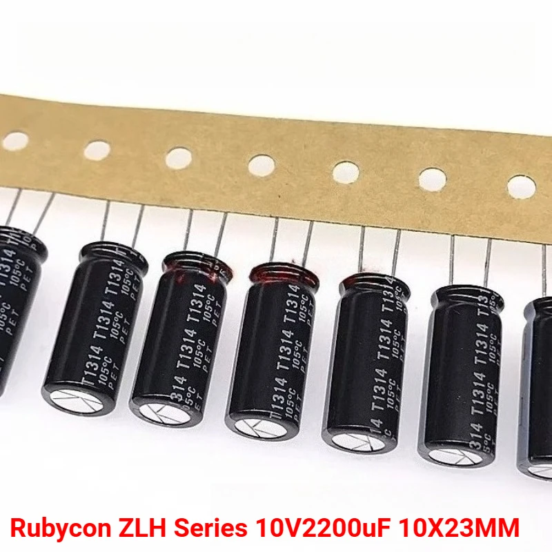 

10 шт./50 шт. Rubycon ZLH серии 10V2200uF 10X23 мм высокочастотные алюминиевые электролитические конденсаторы