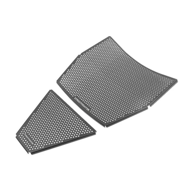 ل Streetfighter V4 V4S 2020-2024 دراجة نارية مشعاع ألومنيوم الحرس غطاء مصبغة حامي واقية الشواية