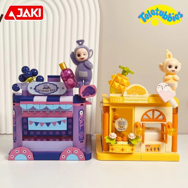 جاكي اللبنات تليتبيز الكرتون تينكي وينكي بو الحلوى متجر الشارع المشهد نموذج الحلي الجمعية لعبة جمع هدية #1