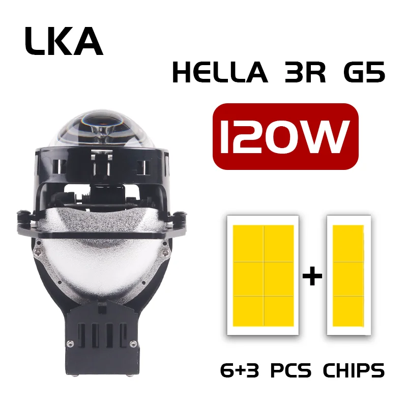 

LKA Angel Eyes Bi Led Projector Lens Halo Lights Projectors for Hella G5 Hella 3R Car Headlight Low High Beam Car Accessories