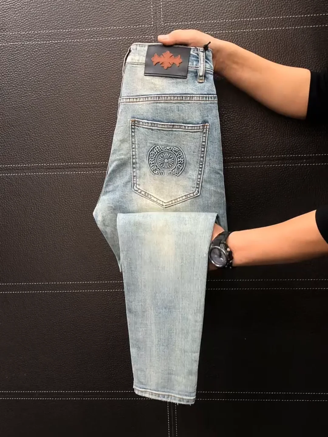 

High-Quali Faionable Men's Jeans Spring Summer New Arrival Busin Casual Straight Leg Fit Antimicrobial mid Waist Long ...