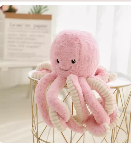 

2024 N18cm-60cm Lovely Simulation octopus Plush Stuffed Soft toy Cute Animal Doll For Children baby Birthday gift