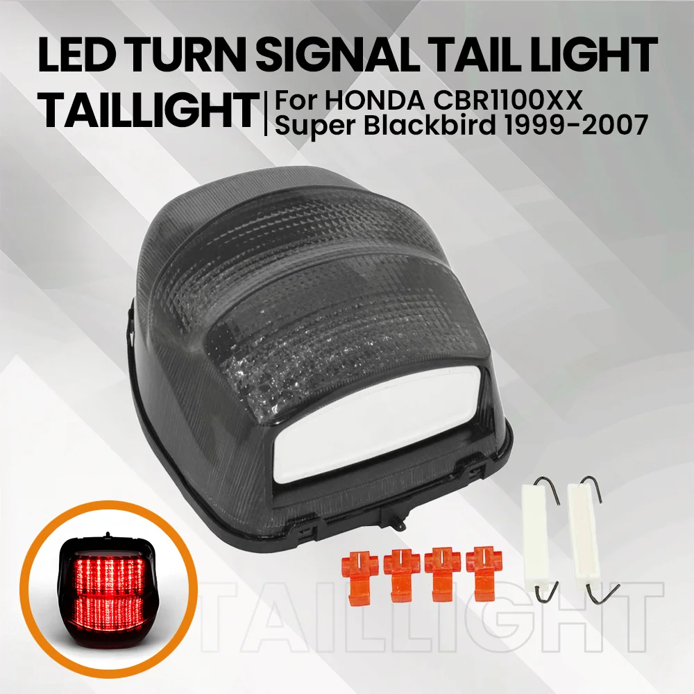 

Motorcycle Accessories LED Turn Signal Tail Light Taillight Indicator For HONDA CBR1100XX Super Blackbird 1999-2007