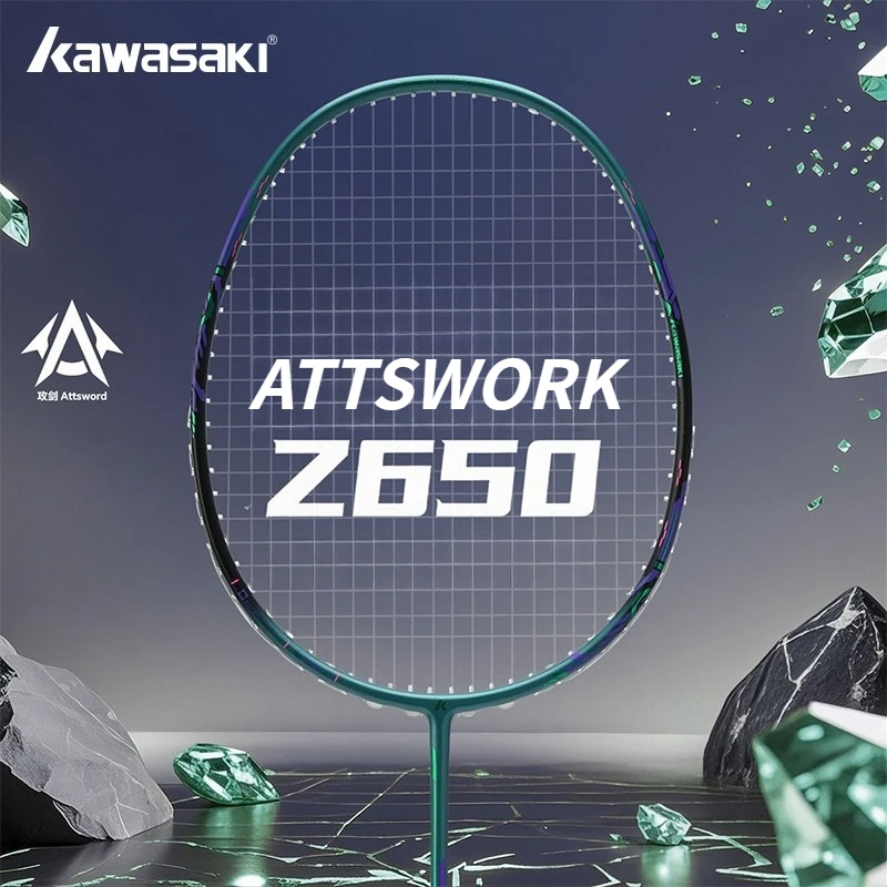 Kawasaki Z650 Attswork Series Badminton Racket Professional Super Light Offensive Type Badminton Racquet Porfessional Training