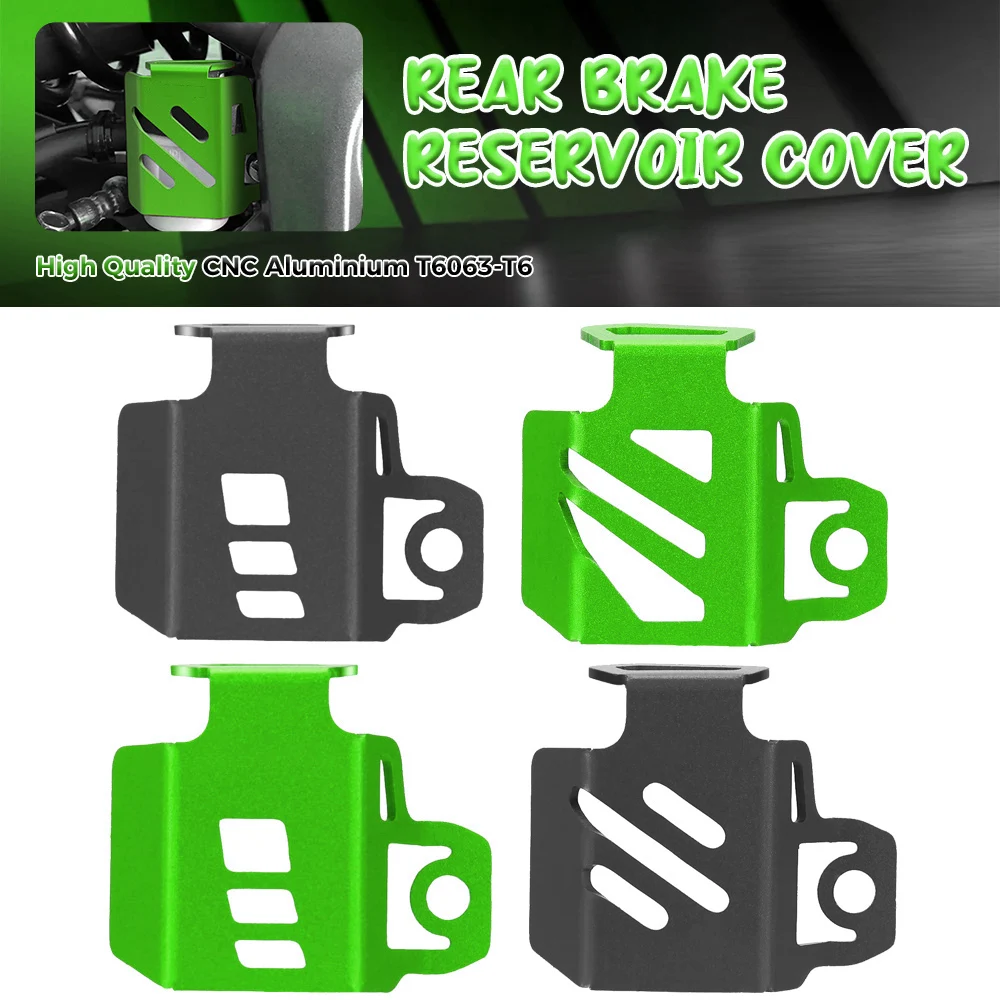 

For Kawasaki ZX14R ZX 14R ZX14 R ZX 14 R 2006-2017 Motorcycle CNC Rear Fluid Reservoir Cover Rear Brake Fuel Tank Oil Cup Guard