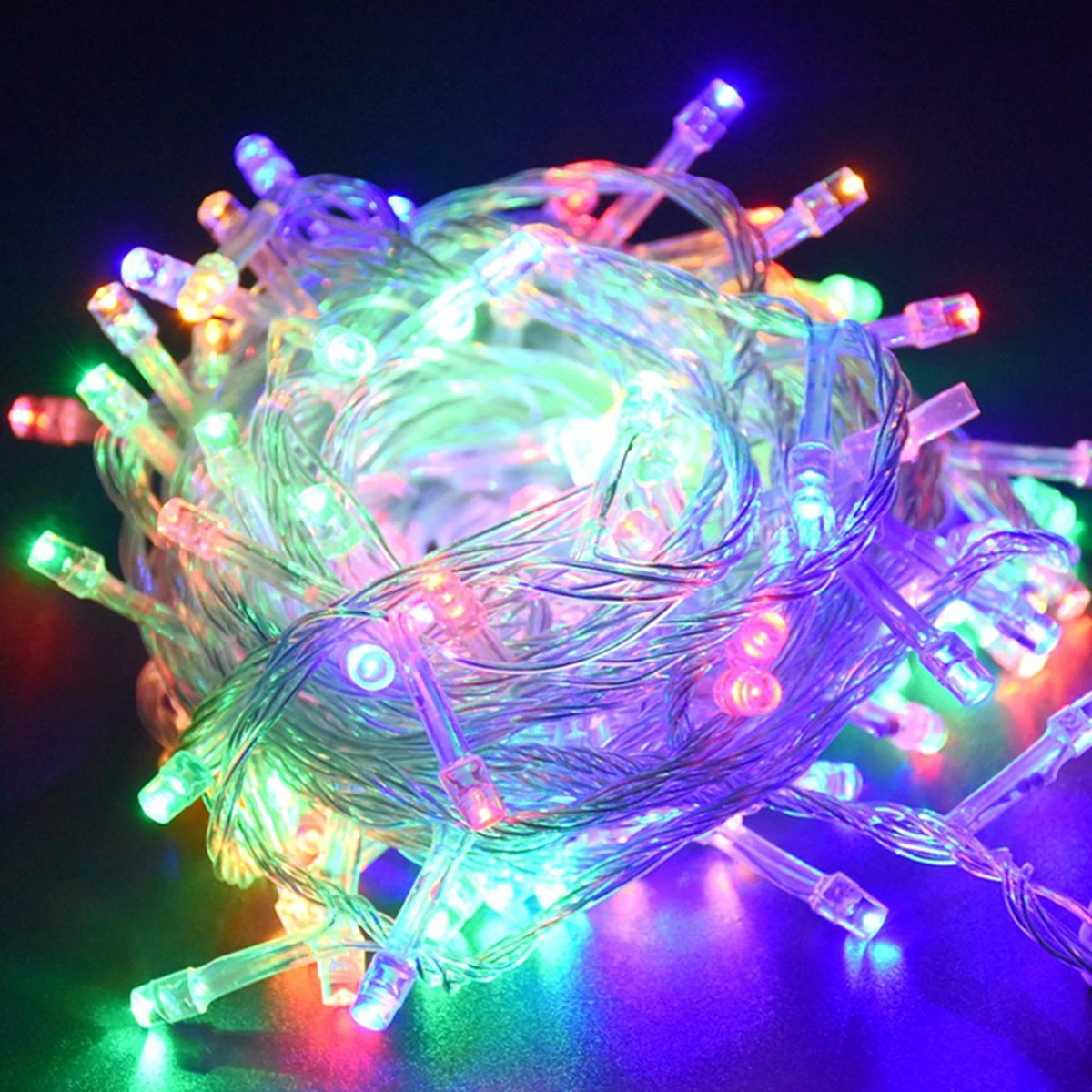 220V EU Plug 10M 100led Outdoor Christmas LED String Light Garlands Decoraction Fairy Lamp For Home Wedding Party Holiday Lights