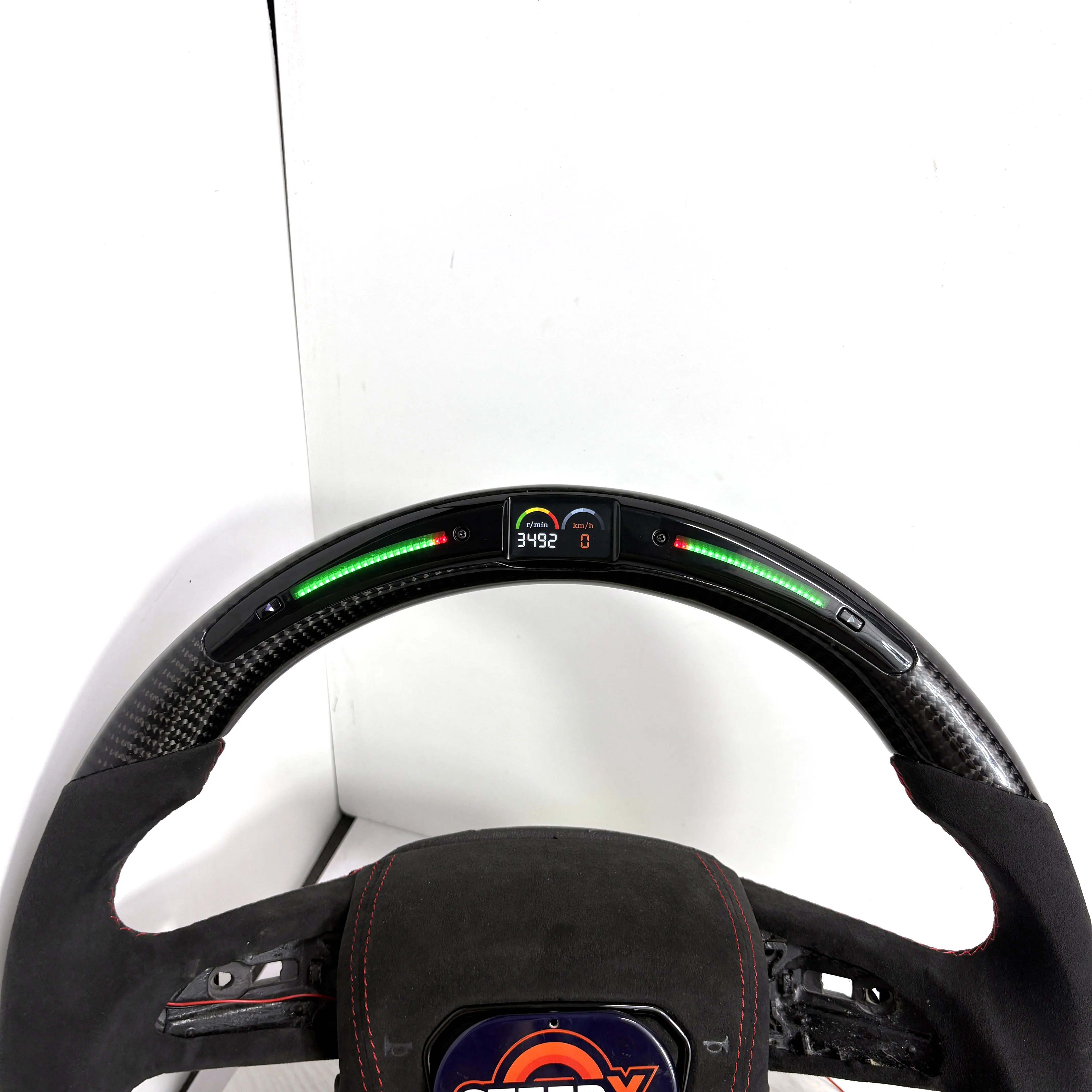 عجلة القيادة LED من ألياف الكربون لأودي Q2 Q3 Q5 Q7 Q8 2016-2025