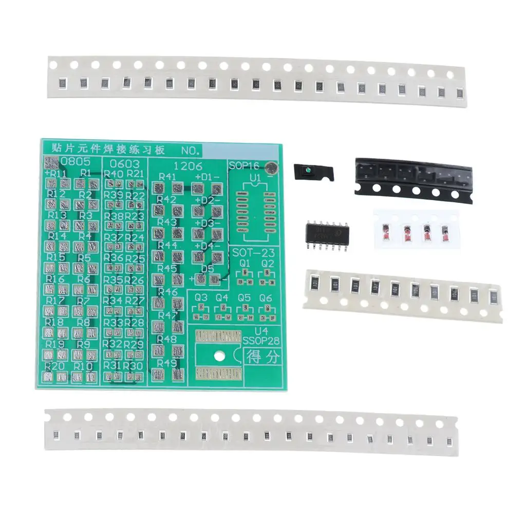 Smd module/diy smd löten praxis schweißen pcb board kit