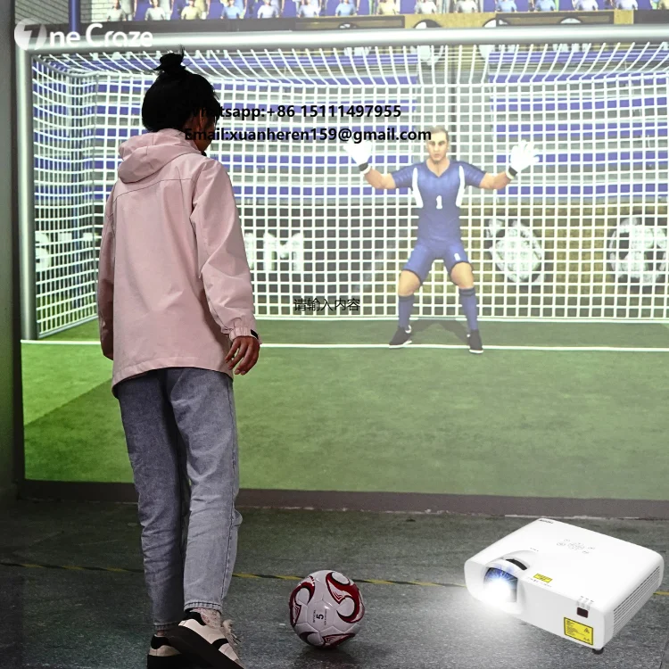 Omniball AR Sport Multiplayer AR Tennis Football Basketball Volleyball Training Games Multiball Interactive Wall Projection Game