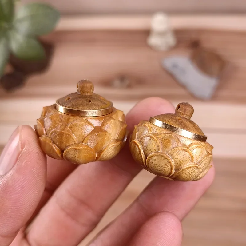 กล่องยาเม็ดไม้1ชิ้นแข็งมินิแซนวู้ดแท็บเล็ตแบบพกพากล่องเก็บยาจัดเก็บเครื่องมือเครื่องมือฉุกเฉินกลางแจ้ง