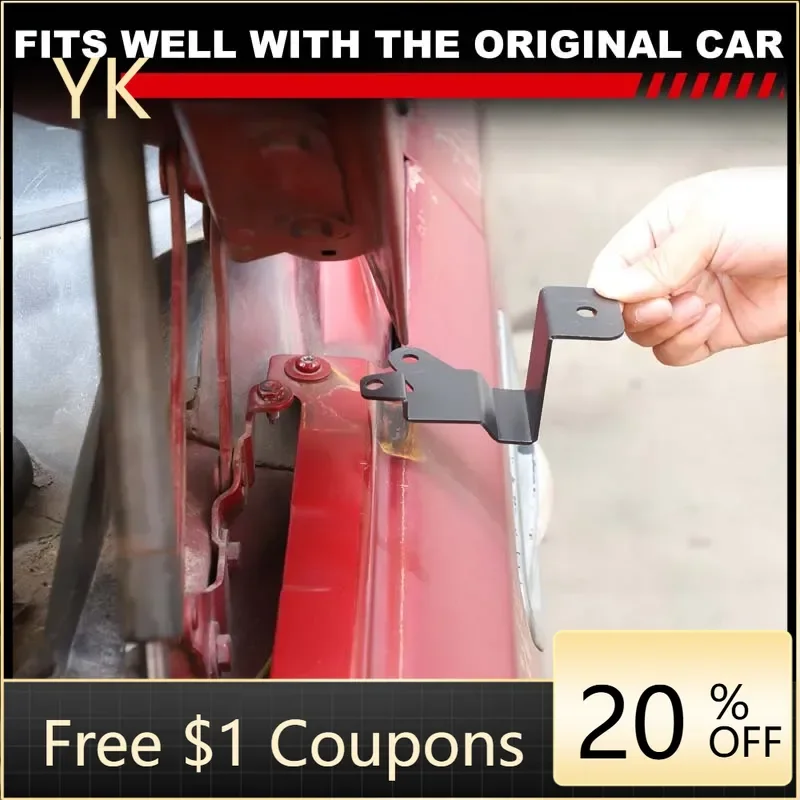 

For Land Rover Freelander 2 2007-15 Carbon Steel Black Car Hood Headlight Bracket Pillar Hood Mount Holder Trim Car Accessories