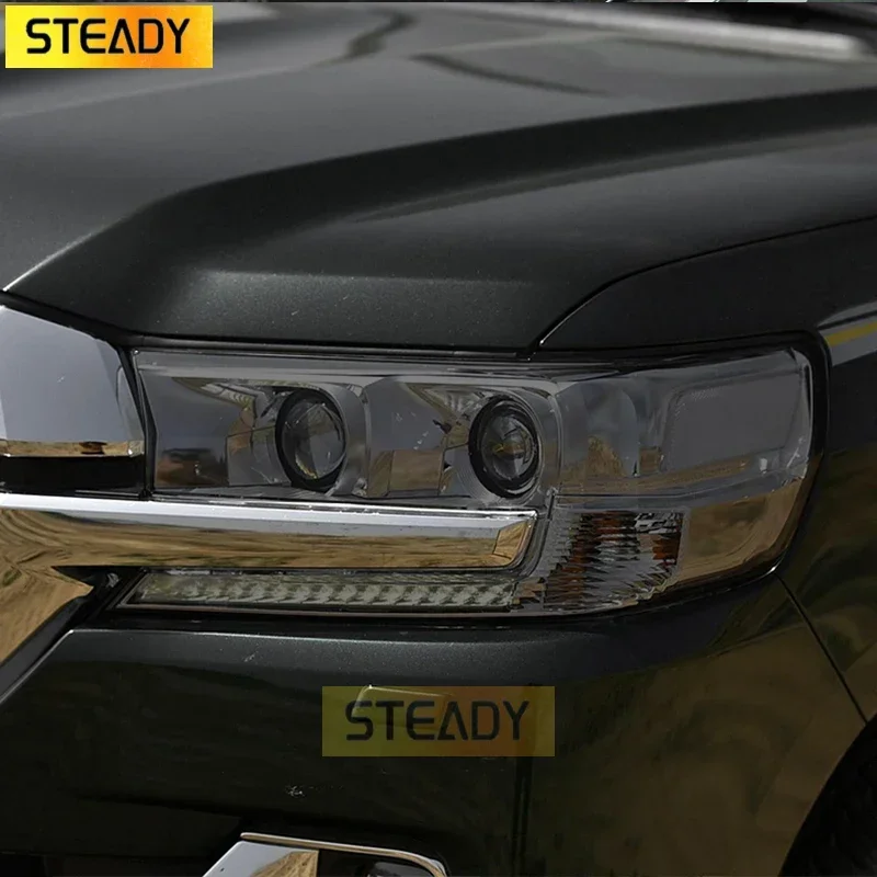 

Car Headlight Protective Film Headlamp Restoration Transparent Black TPU Sticker For Toyota Land Cruiser 2014-2020 Accessories
