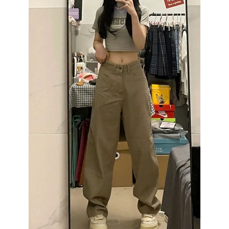 QWEEK Y2k Oversized Vintage Jeans Woman Baggy Streetwear Korean Fashion Harajuku Pants Spring Causal Sports Sweatpants Aesthetic