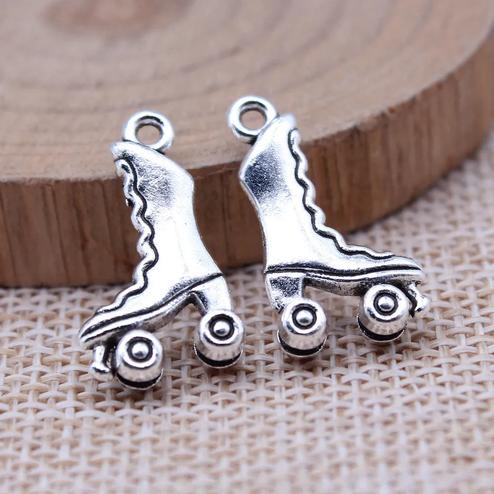 Accessories Roller Skate Charms Jewelry Making 12x21mm 10pcs
