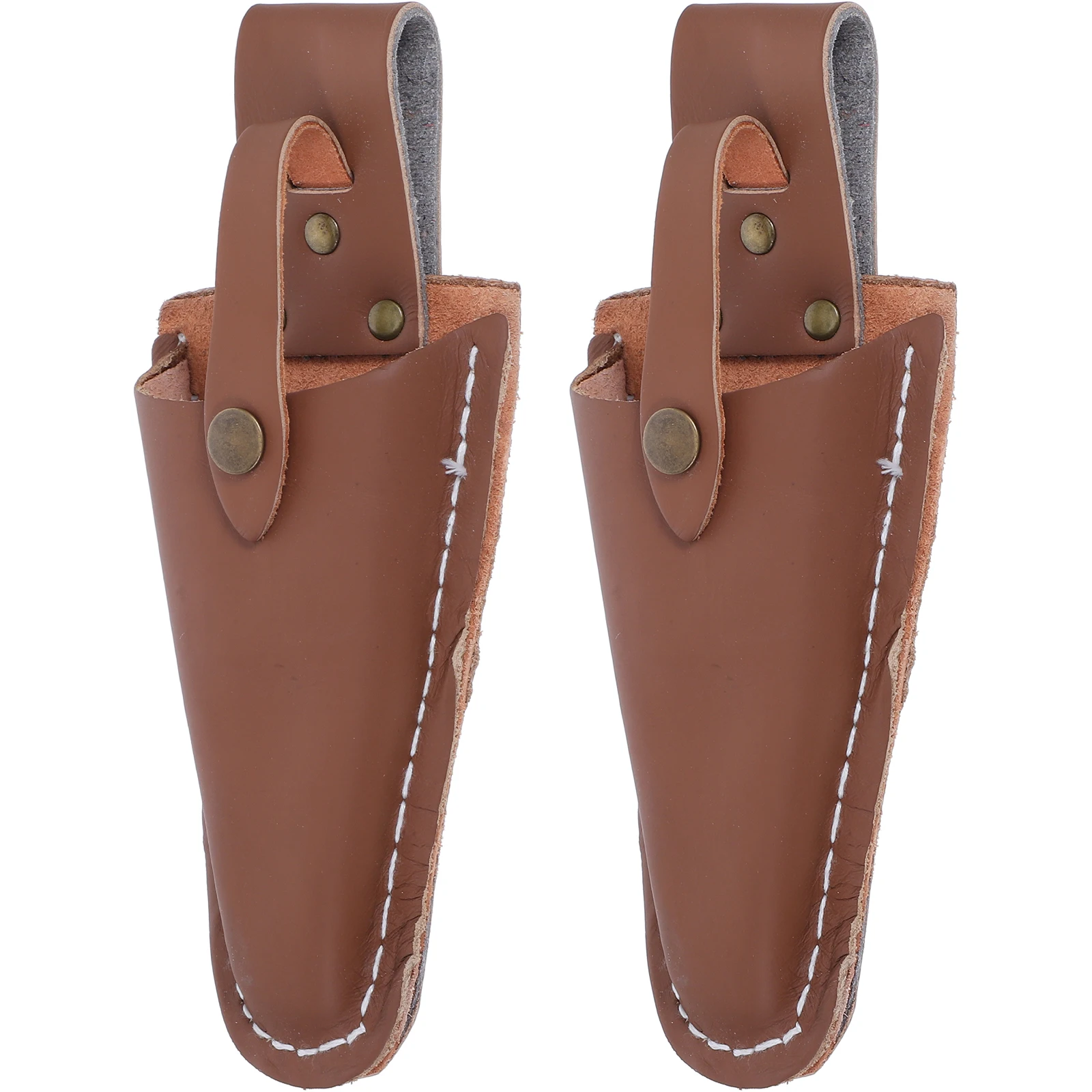 

2pcs Scissor Cases Protective Covers For Gardening Pruning Shears Embroidery Scissors Snap Closure Tool Holsters