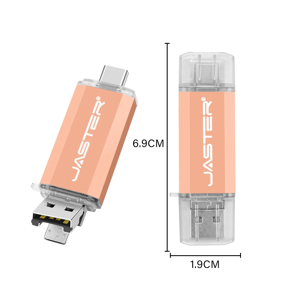 Do telefonu komórkowego Pamięć flash USB 128 GB TYPE-C OTG 3 w 1 Pamięć 64 GB Kreatywny prezent PenDrive 32 GB Metalowy dysk U 16 GB 8 GB