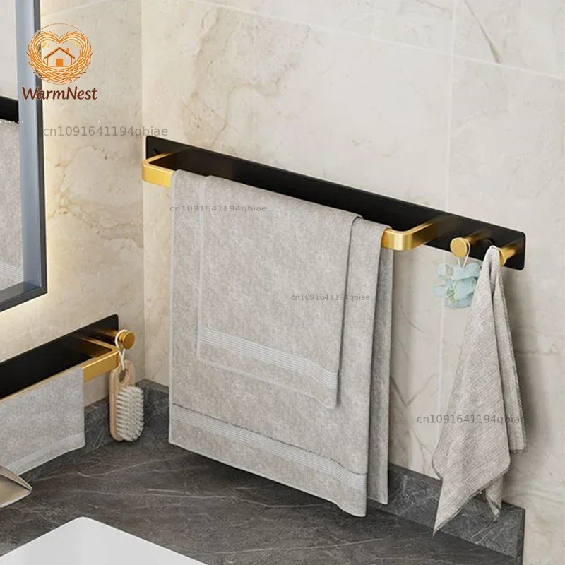 Wall Towel Racks Bathroom Shoe Rack Storage System Adhesive Bath Towel Holder Washroom Hook Accessories Shower Objects Racks