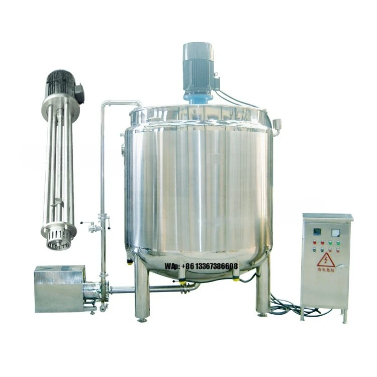 

Cosmetic Making Machine Automatic Production Line Care Cream Mixing tank Vacuum Homogeneous Emulsifying Machine