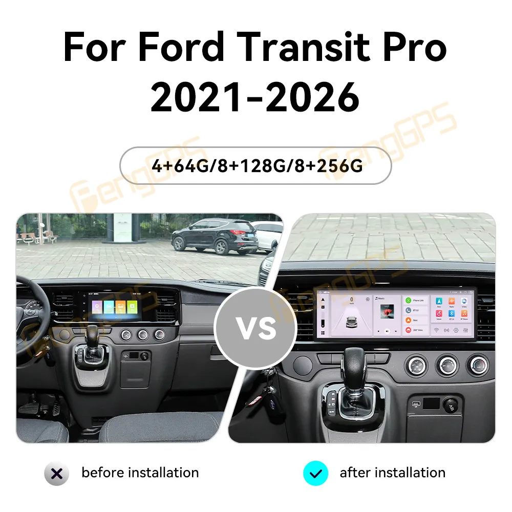 14.9 Inch Screen Car Radio For Ford Transit Pro 2021-2026 Android GPS Navigation Multimedia Video Stereo Receiver Head Unit