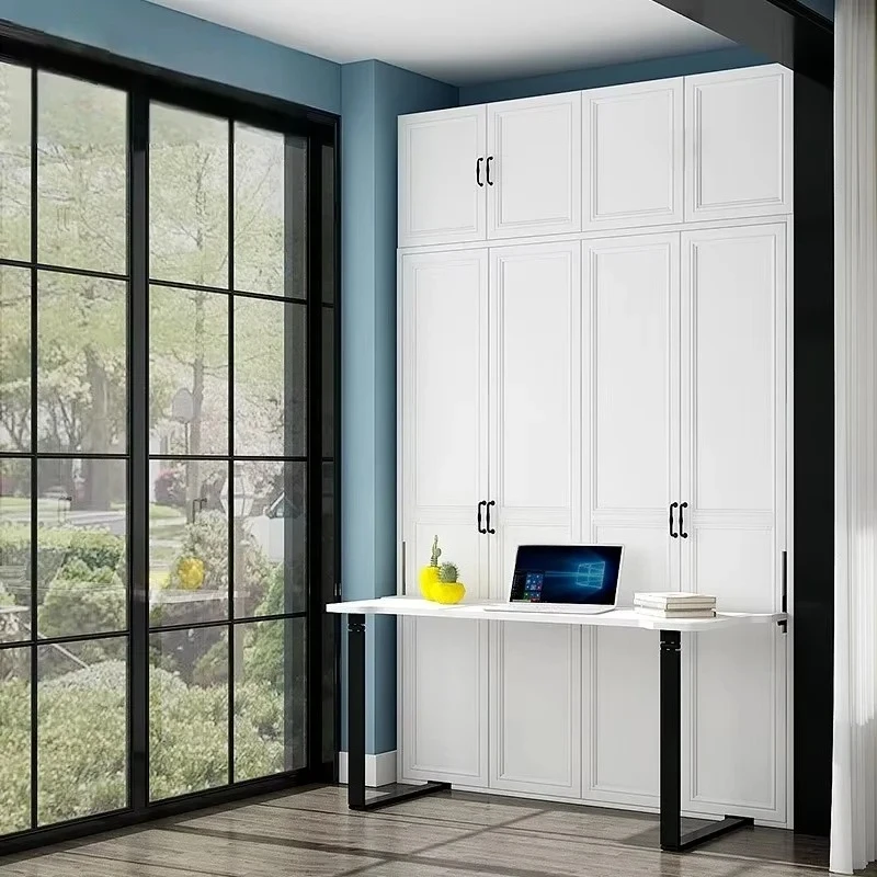 

Modern Simple Multifunctional Storage Wall Bed Invisible Balcony Desk Flap Small Panel Murphy Bed