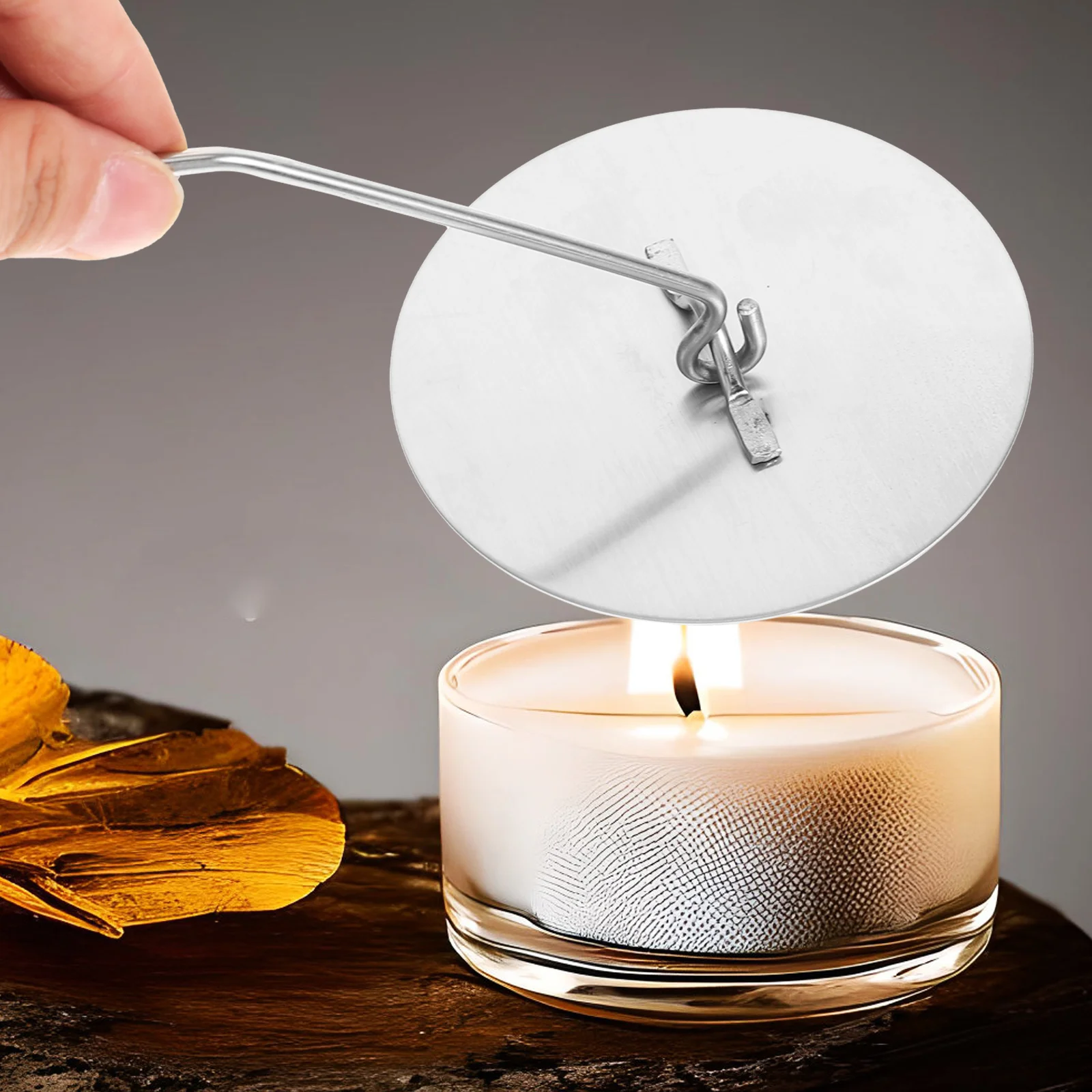 

Cover Snuffer Metal Flame Extinguisher Tool Portable Fire Pit Accessory For Home Use Fire Pit Lovers Gift Ideas