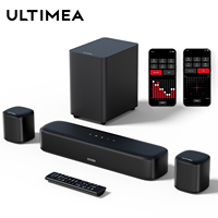 ULTIMEA 250W 5.1 Soundbar for TV, Home Theater Virtual Surround Sound System with App Control, Subwoofer & 2 Surround Speakers