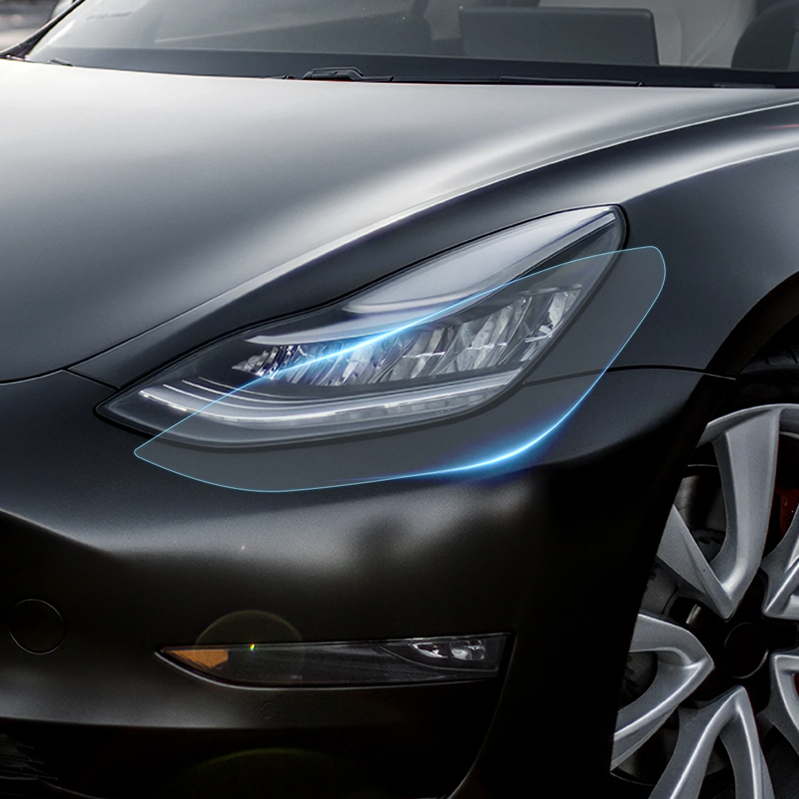 Dla Tesla Model 3 2020 2021 2022 2023 Wstępnie przycięte reflektory samochodowe Folia ochronna na lusterko wsteczne Przezroczysta naklejka PPF