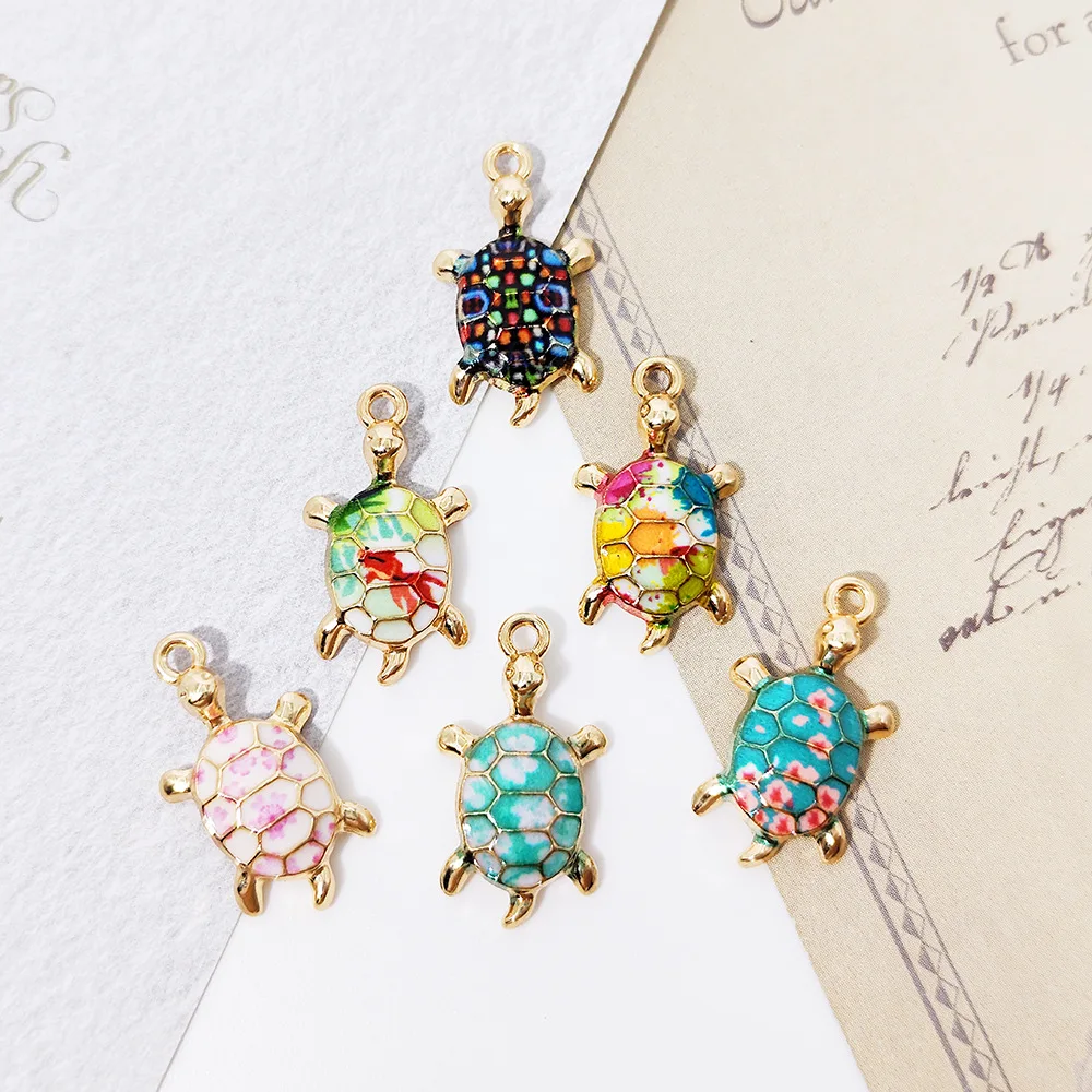 

20 шт./лот DIY микс ювелирных изделий аксессуары сплав черепаха подвески корпус телефона кулон