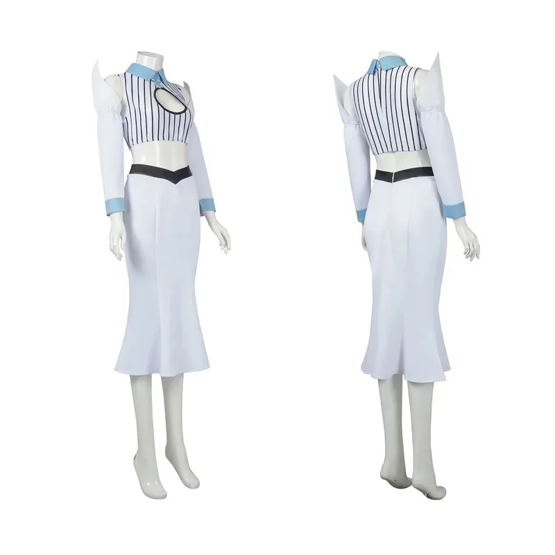 Аниме Inoue Orihime Косплей Костюм Принцесса Белая Роса Талия Длинная Юбка Головные Уборы Женский Сексуальный Карнавальный Костюм Хэллоуина hh:5