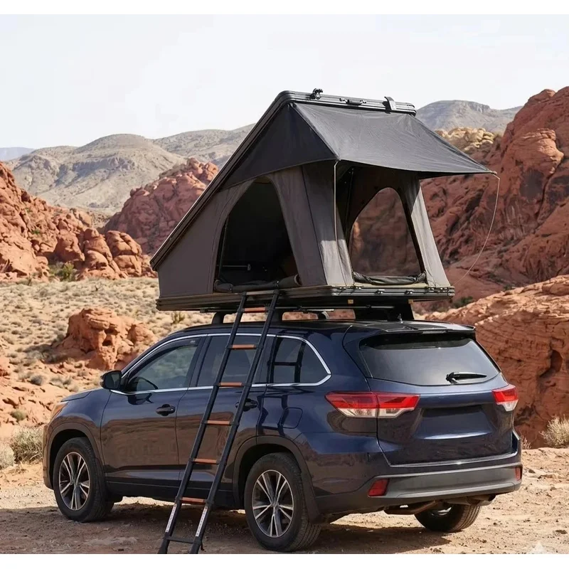 Hot Selling Double Layer Aluminum Hard Shell Can Summer Roof Top Tents Eco-Friendly Waterproof Quick Automatic Opening One
