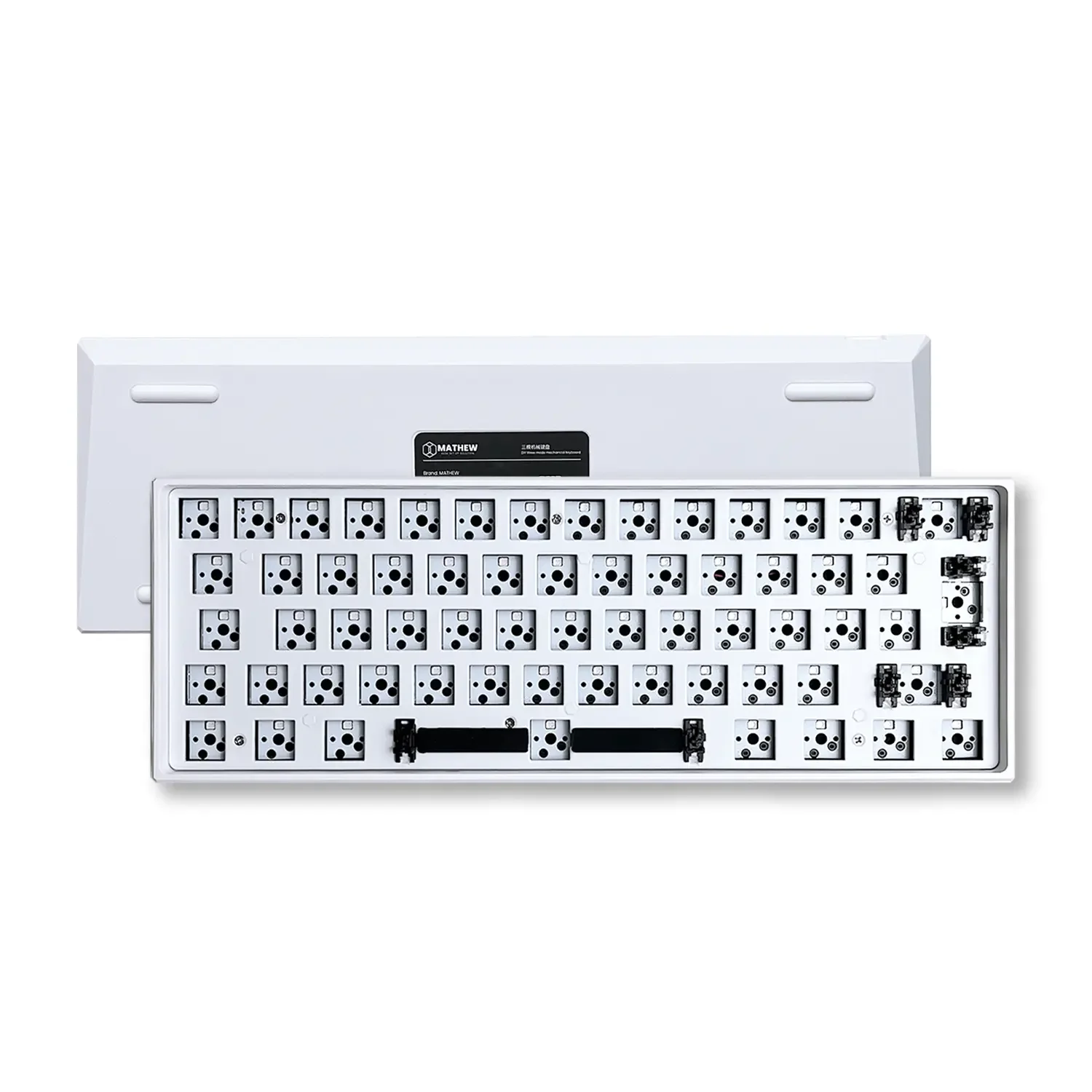 MATHEW Ultra60 AZERTY ISO Kit German/French/UK/Portuguese RGB Backlight QWERTZ Mechanical Keyboard Barebone Spanish Español