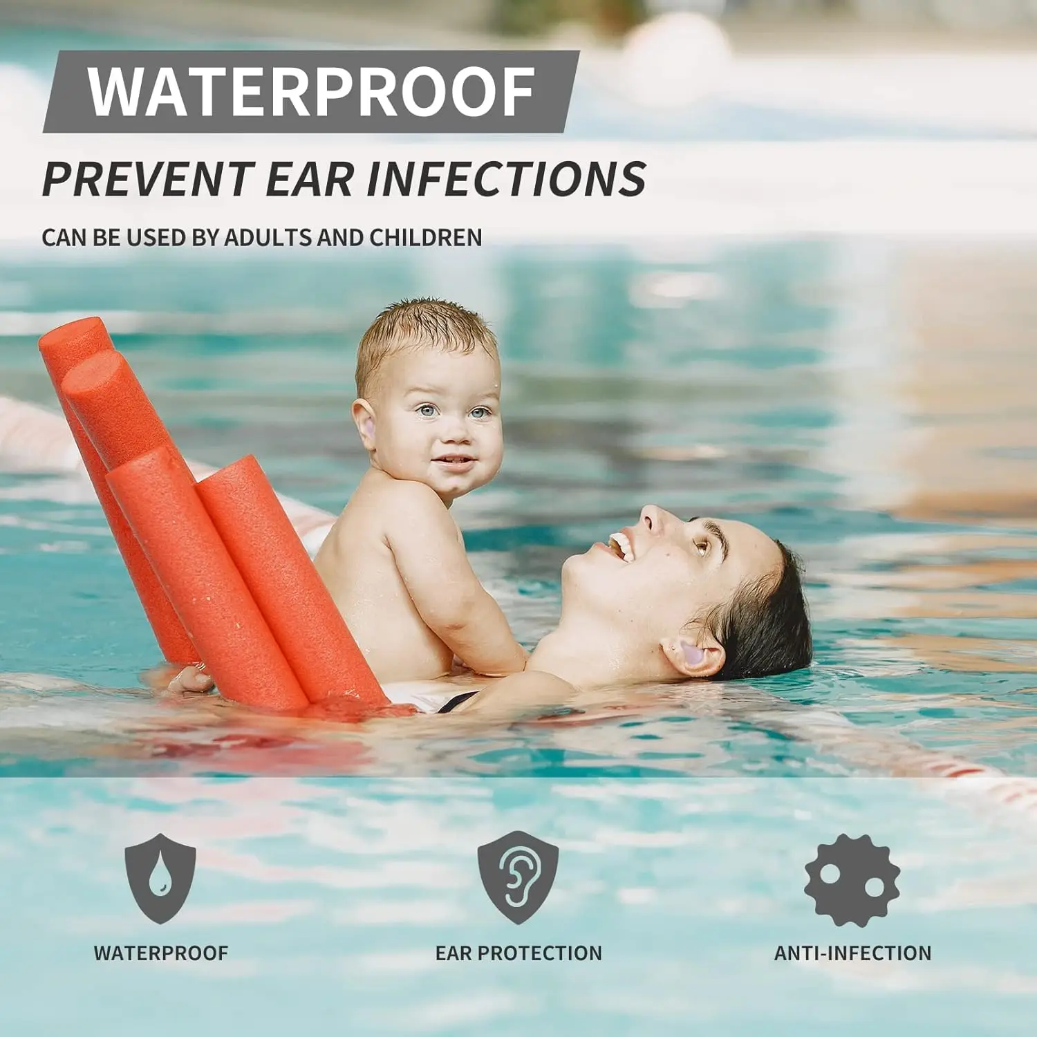 Soft Silicone Earplugs Wax Ear Plugs Reusable Noise Cancelling Gel Ear Plugs Box Waterproof Earbuds For Sleeping Flying Swimming view 4