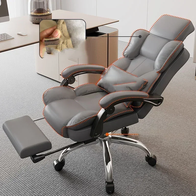 - كرسي مريح للتدليك مصنوع من الجلد عالي الجودة ومناسب للميزانية، كرسي مريح للمنزل والمكتب وغرفة معيشة Sillas De Oficina #4