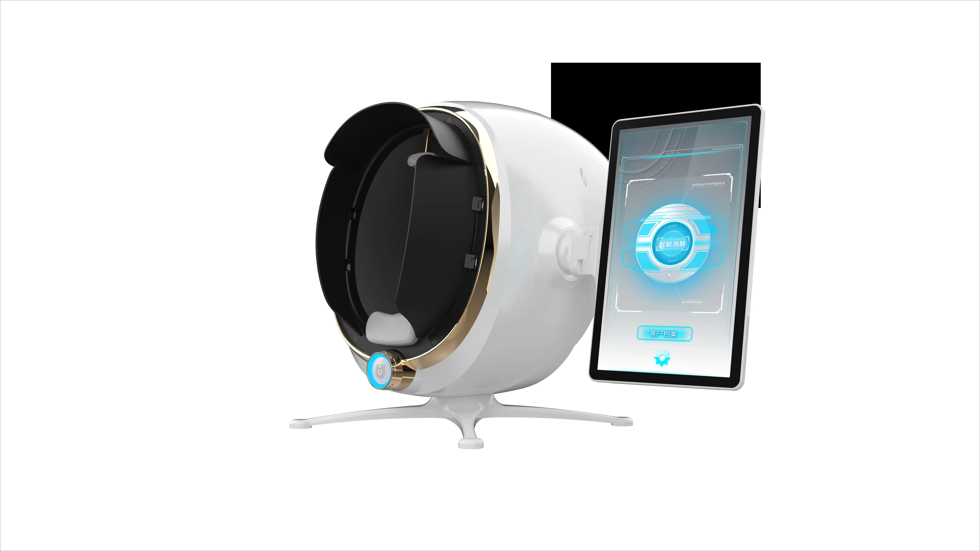 AI Smart 3D Skin Detector 8 Spectrum Analyzer Skin Spa Esthétique