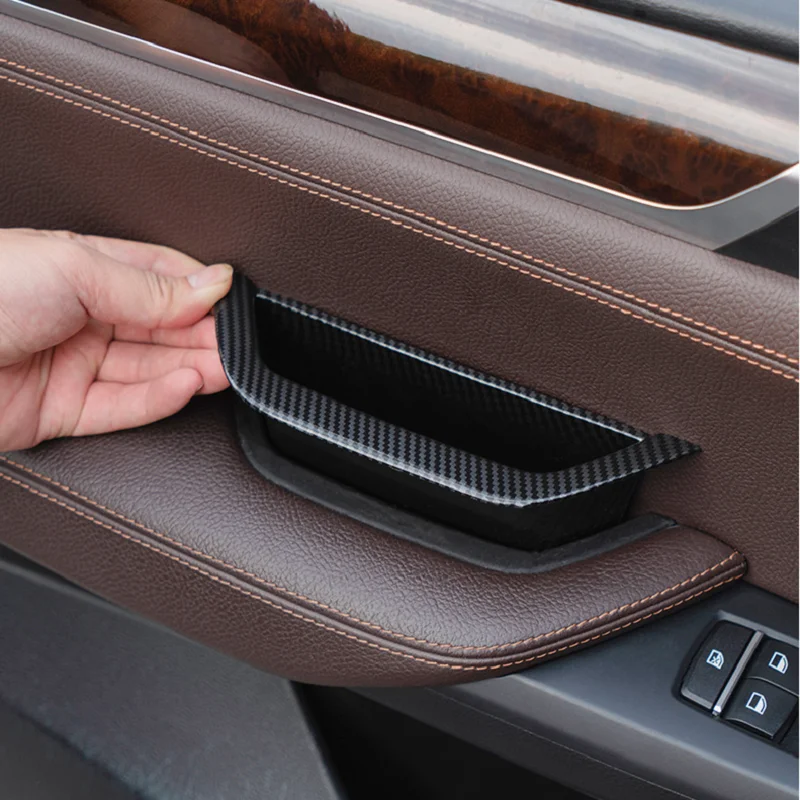 

Auto Door Pull Handle Armrest Panel Cover Storage Box For BMW X3 X4 F25 F26 2011-2017 LHD Interior Accessories