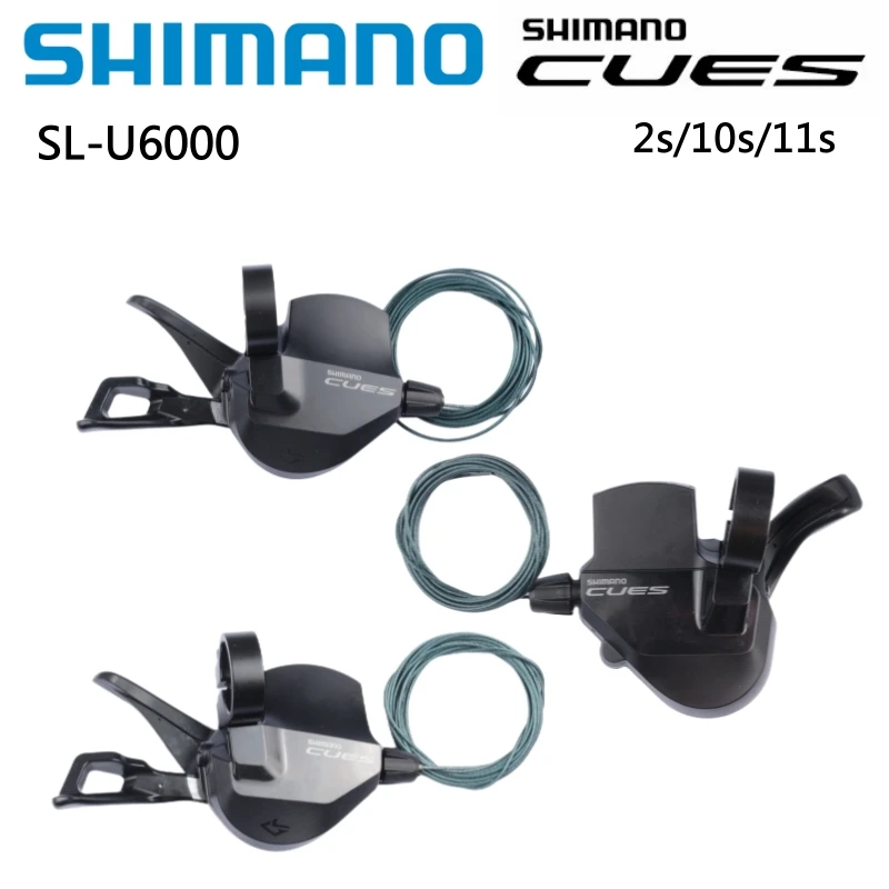 Shimano CUES U6000 Shifter 2s Left 10s 11s Right Side With/Without Window Shifter Lever SL U6000 For MTB Mountain Bike Cycling