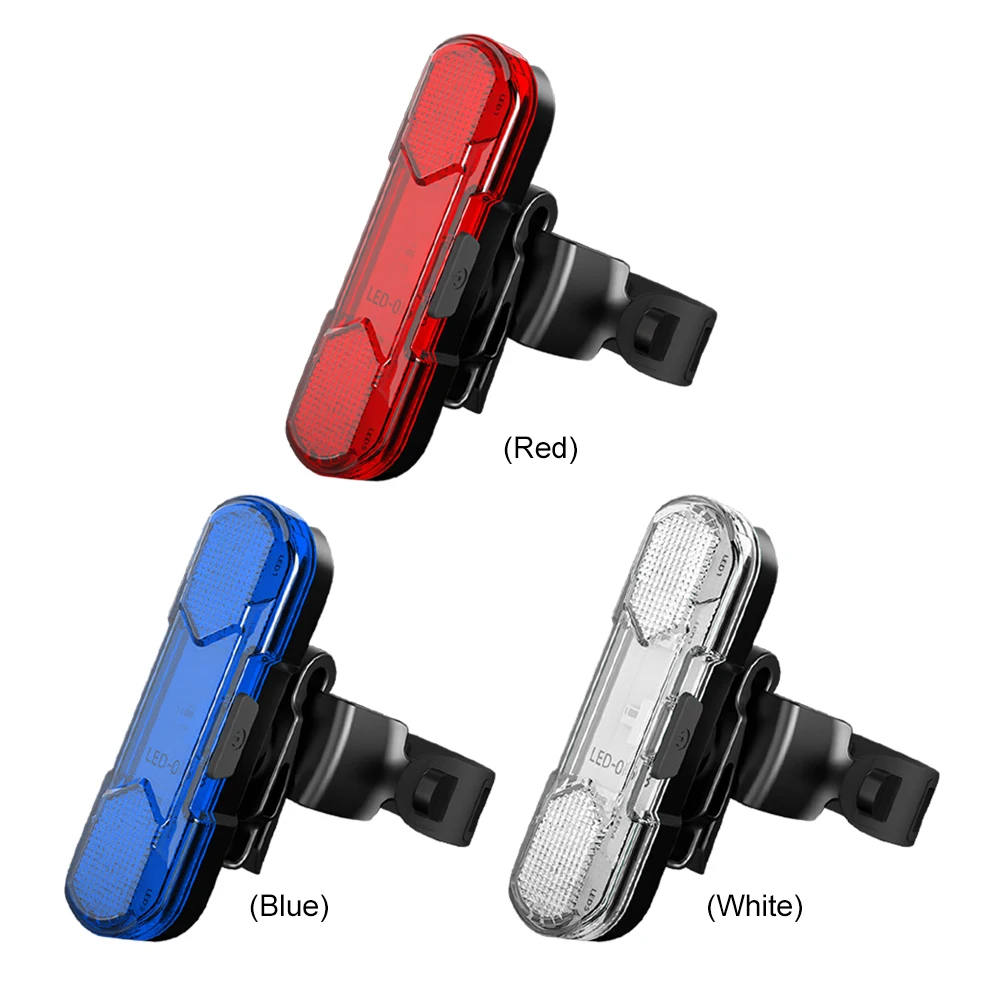 Safety Warning Bicycle Rear Light USB Rechargeable LED Bike Light Waterproof Bicycle Seatpost Cycling Tail Light