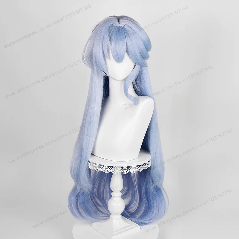 Parrucca Cosplay Robin 96cm lungo blu sfumato capelli donna HSR parrucche sintetiche resistenti al calore per feste di Halloween